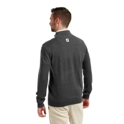 FootJoy Tröjor Herr-Wool Blend 1/2 Zip Grå Grå (Heather Char)