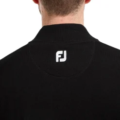 FootJoy Tröjor Herr-Wool Blend 1/2 Zip Svart