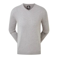 FootJoy Tröjor Herr-Wool Blend V-Neck Grå Grå (Heather Grey)