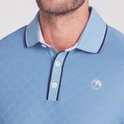 Puma Pikétröjor Herr-X Ap Tipped Jacquard Zen-Blue