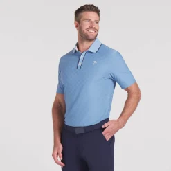 Puma Pikétröjor Herr-X Ap Tipped Jacquard Zen-Blue