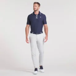 Puma Pikétröjor Herr-X Ap Tipped Jacquard Deep-Navy