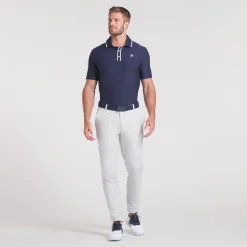 Puma Pikétröjor Herr-X Ap Tipped Jacquard Deep-Navy