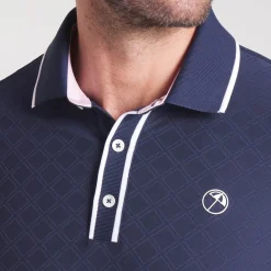 Puma Pikétröjor Herr-X Ap Tipped Jacquard Deep-Navy