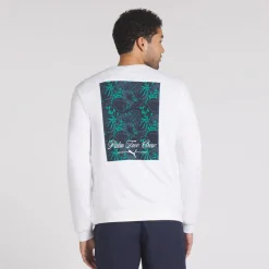 Puma Tröjor Herr-X Ptc Gitch Graphic Crew White Glow