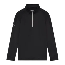Callaway Juniorkläder Kille-Youth Ls 1/4 Zip Hex Fleece Svart Caviar
