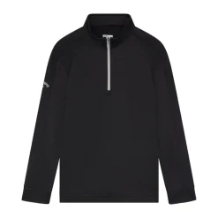 Callaway Juniorkläder Kille-Youth Ls 1/4 Zip Hex Fleece Svart Caviar
