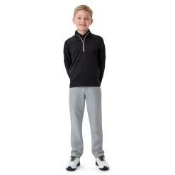 Callaway Juniorkläder Kille-Youth Ls 1/4 Zip Hex Fleece Svart Caviar